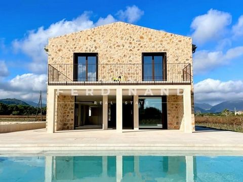 Luxury-Finca in middle of own certificated VINEYARD and close to the sea, Almost ready to move in. This finca is one of the few left in the most demanded area of the north of Mallorca. A plot of 14,800 square meters and with private vineyard of appel...