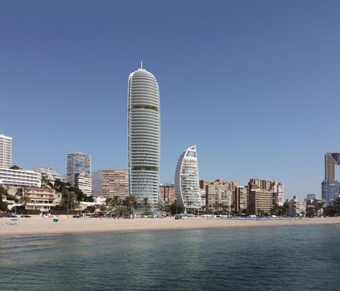 1 Schlafzimmer - 1 Badezimmer - Gebaut 51 m2 - Grundstück 0 m2 NEUBAU LUXURIÖSER WOHNANLAGE IN ERSTER MEERESLINIE IN BENIDORM Eine neue Zukunftsikone in der Skyline von Benidorm, die in 3 Jahren ausgeliefert wird. Neubau Luxus Frontline Private Resid...