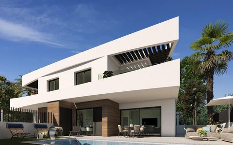 NIEUW GEBOUWDE TWEE-ONDER-EEN-KAPWONINGEN MET 3 SLAAPKAMERS IN DOLORES~~Nieuwbouwproject van villa's in Dolores, Alicante. ~Deze exclusieve woningen hebben een elegant en modern ontwerp. Huizen met een topkwaliteit afwerking, ontworpen om welzijn en ...