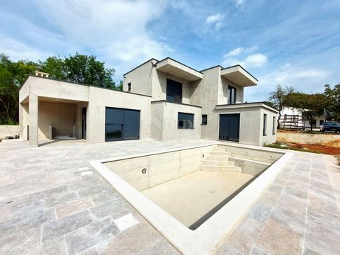 Location: Istarska županija, Labin, Labin. ISTRIA, LABIN - New construction! A villa with a pool near the city Halfway between Pula and Opatija, high above the Istrian waterfront, is the small town of Labin. The medieval core was the center of coal m...