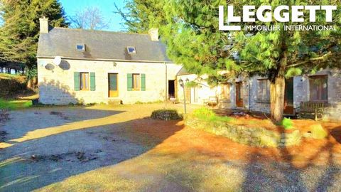 A31328LG22 - Property comprising a main house and 2 gîtes set in wooded grounds, with swimming pool, outbuildings to renovate, and a well. It is situated in Plésidy, just south of Guingamp (TGV) and in very easy distance of the Bay of St Brieuc, Pord...