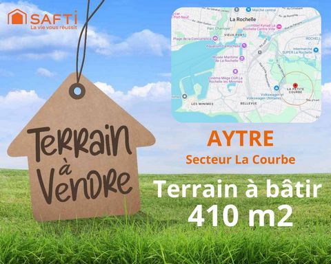 AYTRE SECTEUR LA COURBE - TERRAIN 410M2 - LIBRE DE CONSTRUCTEUR