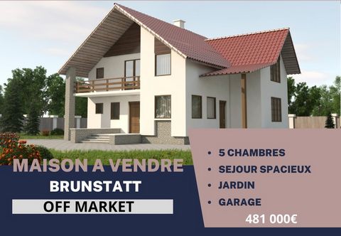 BRUNSTATT-DIDENHEIM : à vendre : Maison 7 pièces 185 m2 (68) avec jardin et garage