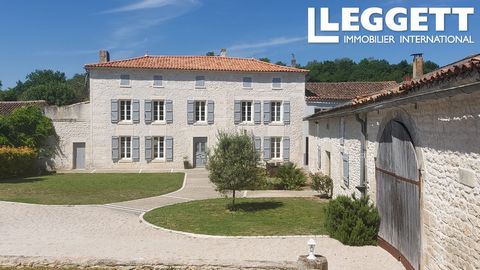 A13714 - This is an exquisite maison de maître, fully renovated with care to preserve many original features. As with many grand houses, this one has the history of the local cognac industry, with the ancient 'pressoir' still in place and many old oa...