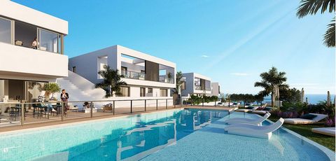 Alya Mijas is a contemporary new off-plan development of contemporary semidetached houses in Riviera del Sol, Mijas, with views over the mediterranean. The 3 and 4 bedroom homes each have a built area of 120m -145m , distributed over 2 floors, togeth...