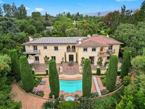 Private gated 1931 Italian Villa, designed by architect Edwin L. Westberg, AIA, who was associated with Wallace Neff, is a stunning estate that has been meticulously restored and updated. Inspired by the 14th century Palazzo Davanzati in Florence, th...