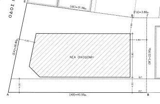 Agios Dimitrios, Ethnikis Antistasis, Grundstück Zum Verkauf, In Stadtplänen, 910 m², Fassade (m): 40,55, Tiefe (m): 26,8, Bebauungsfaktor: 1,4, Bebauungsfaktor: 40, Mit Gebäude 363,69 m², Ausrichtung: Nord - Ost, Aussicht: Gut, Eigenschaften: Für En...