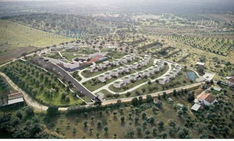 No encantador cenário de Corval, encontra-se este projecto já aprovado de EcoResort de luxo, distinto e sofisticado. Situado num amplo terreno de 23.745m², este complexo impressiona com uma área construída total de 2.651m², sendo 2.185m² acima do sol...