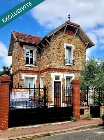 Jules Ferry. Meulière entièrement rénovée, terrain 432 m²