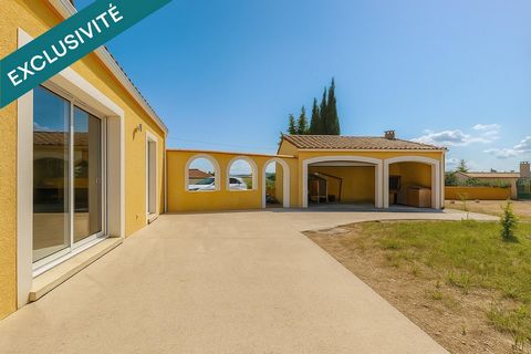 Villa contemporaine de plain-pied avec dépendance à Pauligne (11300)
