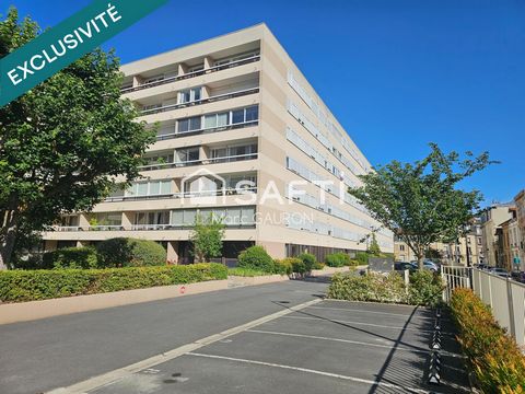 Centre Reims, 2 chambres, balcon, garage, cave