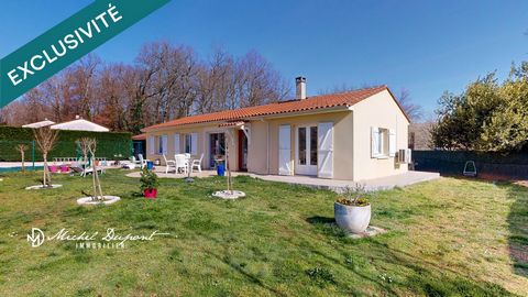 Maison de plain pied de 95 m² sur 910 m² de parc entièrement clôturé