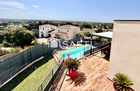 Maison contemporaine 5 pièces avec piscine et jardin aménagé– 150 m² habitables – Terrain de 493 m²