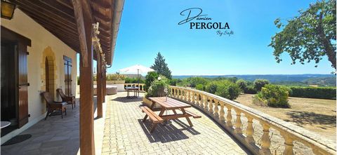 Trés jolie maison avec vue panoramique, située sur la commune des Farges
