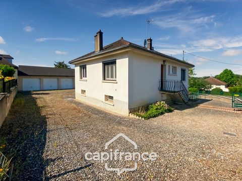 EXCLUSIF - Maison à vendre 5 pièces LOUHANS (71) - 70m² habitables - 630m² de terrain - 5 garages