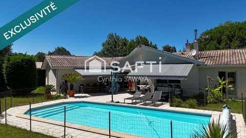 Superbe maison plain-pied baignée de lumière avec double garage et piscine