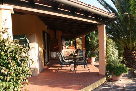 This 2-bedroom exotic holiday home in Sardinia can accommodate up to 4 people comfortably. Located amid Mediterranean scrub and a vineyard, the holiday home is perfect for a family with children or two couples on a romantic getaway. There is a shared...