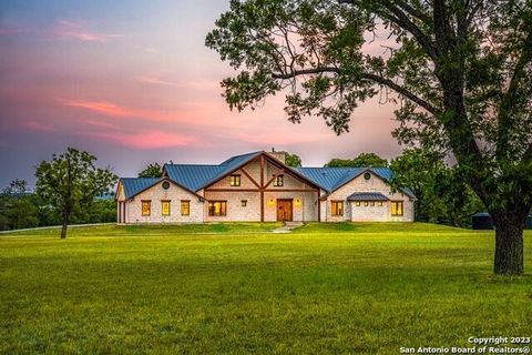 Nestled within the Hill Country, Zanzenberg River Lodge encompasses 79.49 acres and features an impressive 2800' of Guadalupe River frontage. The estate is anchored by a 4,450 sf stone home with a standing seam metal roof, ensuring durability and ele...