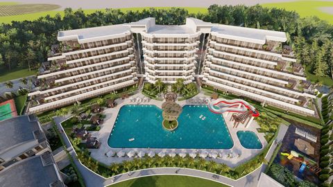 This hotel-type investment project is being built in a territory with a total area of 12669 m2. the building consists of 7 floors and 126 apartments with layout 1+1, 2+1, 3+1 and 10 twin villas with layout 4+1. It is ideal choice for those who dreame...