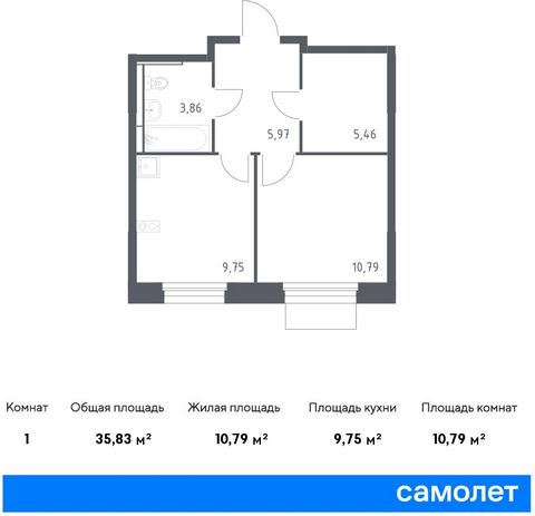 Продается 1-комн. квартира. Квартира расположена на 17 этаже 17 этажного монолитного дома (Корпус 5, Секция 11) в ЖК «Мытищи Парк» от группы «Самолет». ЖК «Мытищи Парк» — это надежные и долговечные монолитные корпуса. При проектировании домов и терри...