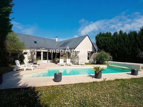 Maison familiale : vie plain-pied, pas d'amiante, jardin arboré avec piscine
