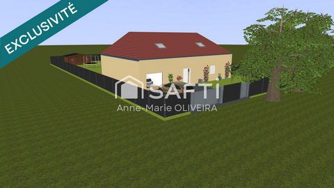 Beau terrain à batir plat de 739m2 avec possibilité de 580m2 en plus soit 1319m2 env sans vis à vis en exposition Sud