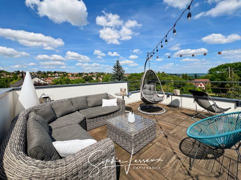 Maison d'architecte de 7 pièces avec toit terrasse à MEZY SUR SEINE