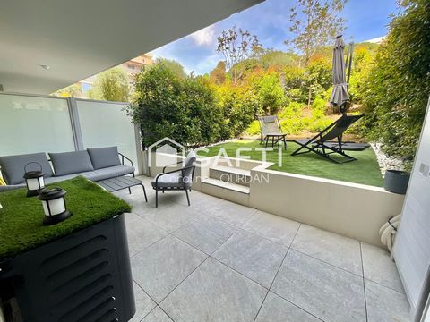 Sudio avec terrasse et jardin - résidence haut de gamme très récente - secteur Caucade Sainte Marguerite - place de parking en sus