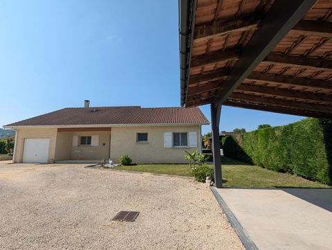 Maison de plain pied de 120 m² sur 1000 m² de terrain - 3 chambres - Garage - abri pour 2 voitures - piscine semi enterrée