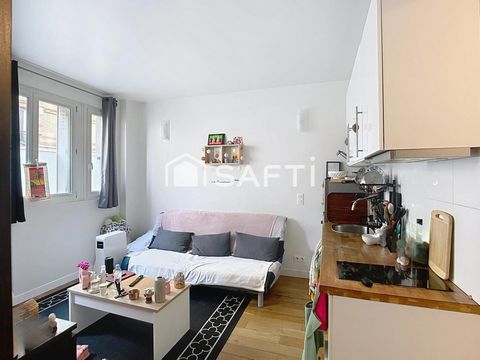 Studio 21 m2 loué, petite résidence Paris 14ème