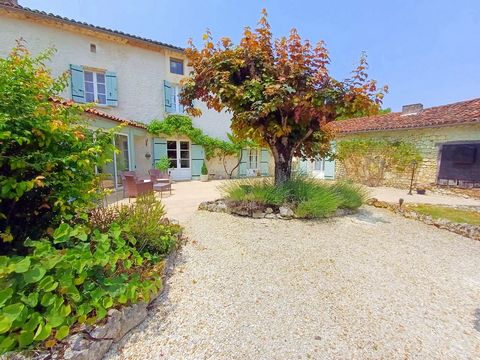 Set in the heart of the Charente countryside, surrounded by rolling vineyards and golden sunflower fields, this beautifully renovated property offers charm, space, and remarkable versatility—perfect for an extended family home, luxurious holiday retr...