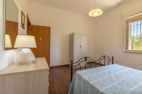 This comfortable residence offers a spacious private terrace and a pleasant location near the sea. It is very suitable for sunny holidays with family or friends. The seaside beach at Marina di Mancaversa is just 4 km from the property. Marina di Manc...