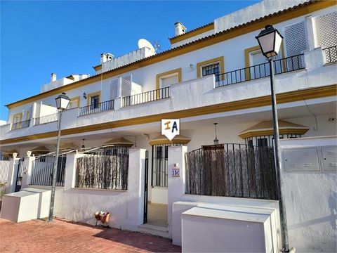 Exclusive to us this fantastic 3 to 4 bedroom townhouse set within a gated community area in Aguadulce, in the province of Sevilla, Andalucia, Spain, with communal swimming pool and patio perfect for those hot summer months. This property also benefi...