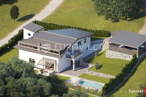 Next door, Borčec, luxury villa with a living area of 300 m2 built to the highest standards with an outdoor pool, a smart heating and cooling system, a fireplace, numerous terraces on a plot of 927 m2. Built on two floors. Ground floor: entrance, kit...