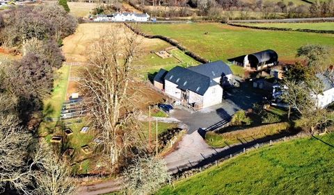 A stunning barn conversion tucked away in beautiful Breconshire countryside. The property comprises 4 bedrooms and 3 bathrooms, stunning open plan living space, together with an adjoining one bedroom cottage. The property is complemented by gardens a...
