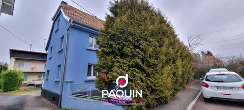 In the municipality of Sierentz, discover this house consisting of two apartments. The whole is 119m2 of living space. Possibility of evolution in the attic. Outside, a garage. All on 3.49 ares. Plan renovation work. Price 155'000 € excluding fees, F...