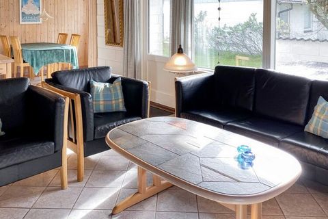 Classic cottage with sauna located in quiet surroundings in Vorupør. The house is located on a natural plot, close to the dunes and approx. 1,100 meters from the North Sea. The cottage was renovated in 2016 and appears bright and inviting. The living...