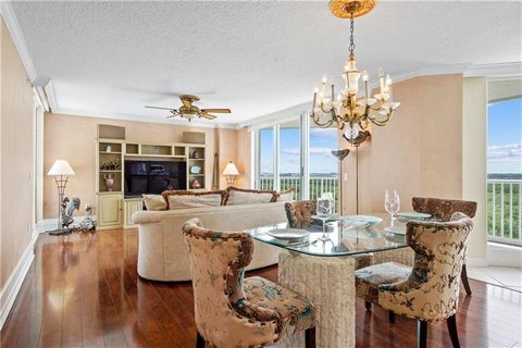 Beautiful 3 bed, 2 bath corner unit with panoramic ocean and intracoastal views! Unit features an airy floor plan with spacious rooms and 2 balconies! 1 car garage included! Great amenities include community pool, club room, fitness room, billiards, ...