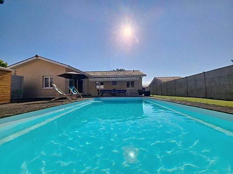 Maison familiale de plain pied avec piscine
