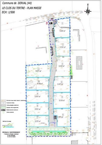 DERVAL - Terrain Viabilisé à bâtir de 596 m²