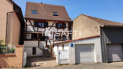Maison alsacienne 4 ch, garage et terrasse sans vis-à-vis
