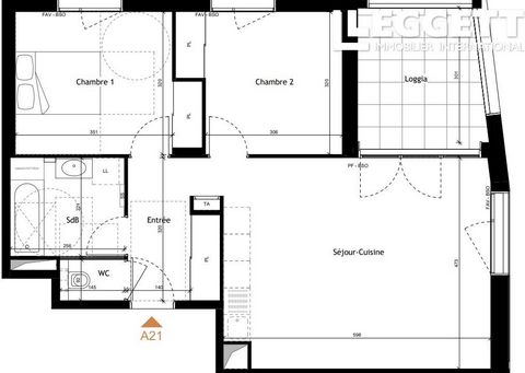 A14083 - A modern newbuild 2 bedroom apartment of 64.31m2 for sale in Rochetaille-sur-Saone just 10km north of Lyon. Delivery is scheduled for October 2024. Eligible for Loi Pinel for French fiscal residents Information about risks to which this prop...