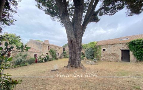 Dpt Vendée (85), à vendre BREM SUR MER, ensemble immobilier, vente d'un prieuré du XVIè siècle, sa maison d'amis, ses chais et son magnifique jardin de 2100 m2