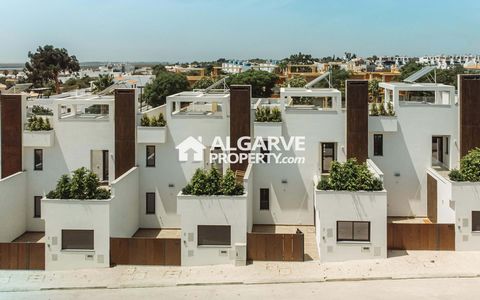 Located in Fuseta. Brand new 3-bedroom Townhouse for sale in Fuseta, Algarve. Allow me to introduce you to a charming set of 3-bedroom houses with a private pool located in Fuseta, where tranquillity and quality of life take centre stage. These house...