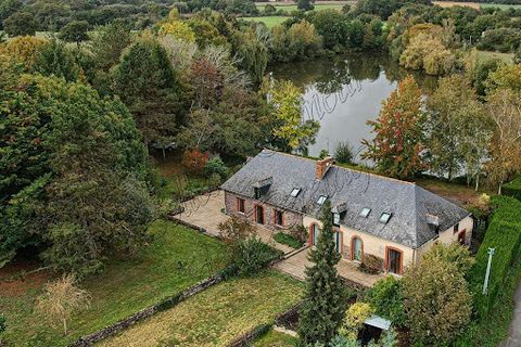 This property is secluded in the middle of its estate of more than 2 hectares, entirely enclosed by hedging. This prestigious property has bags of charm. The pond with its beautiful willows, contemplating their own reflection in the water, is a seren...