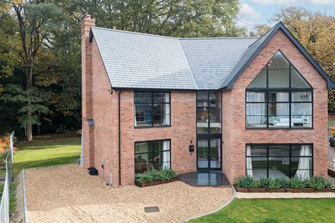 Introducing an exquisite, brand new six bedroom detached home nestled in the enchanting and picturesque setting of Frimley Green, Surrey. This luxurious residence is ideally situated amidst beautifully landscaped grounds, offering a serene oasis of t...