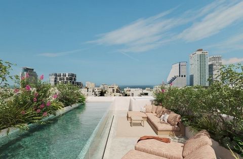 Bibian Group Israel Luxurious Penthouse in the Heart of Tel Aviv two blocks from the beach  Experience the epitome of luxury in this stunning penthouse located in a new boutique building in the vibrant Geula neighborhood. Featuring breathtaking sea v...