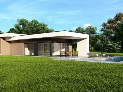 Location: Istarska županija, Svetvinčenat, Svetvinčenat. ISTRIA, SVETVINČENAT - Ground floor in a secluded area with lots of greenery! A new modern one-story house project is being built in a very quiet location surrounded by nature and greenery. It ...