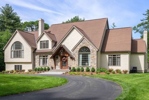 Nestled at the end of the cul-de-sac in North Sudbury's premier neighborhood, this rare property blends timeless charm with modern luxury. The stunning home boasts a two-story foyer, custom office, formal living & dining rooms, & remodeled chef's kit...