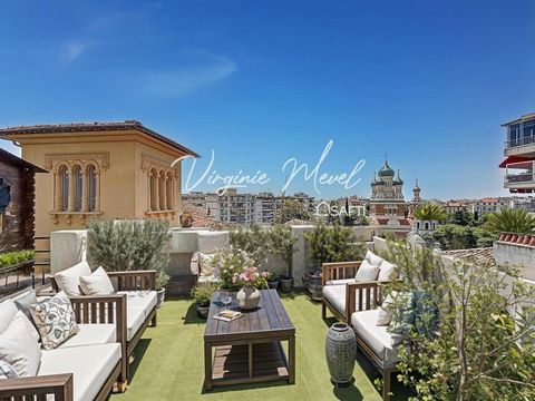 Nice Parc Impérial Appartement villa sur le toit 156m2 avec 2 terrasses et jardin